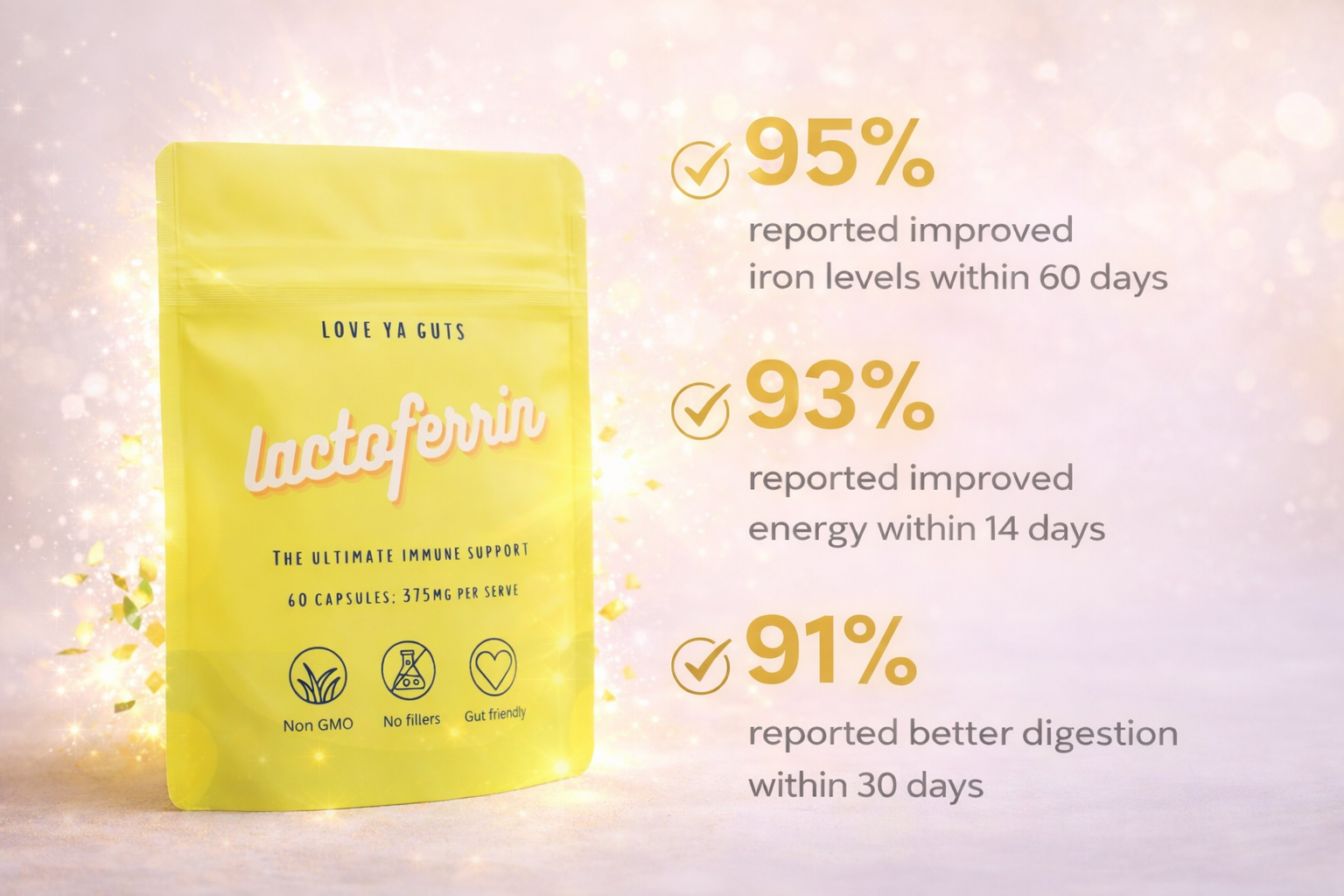 LACTOFERRIN CAPSULES (375mg)
