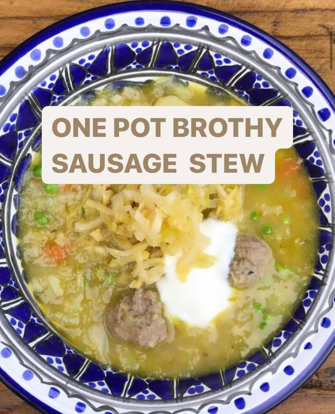 One Pot Brothy Sausage Stew