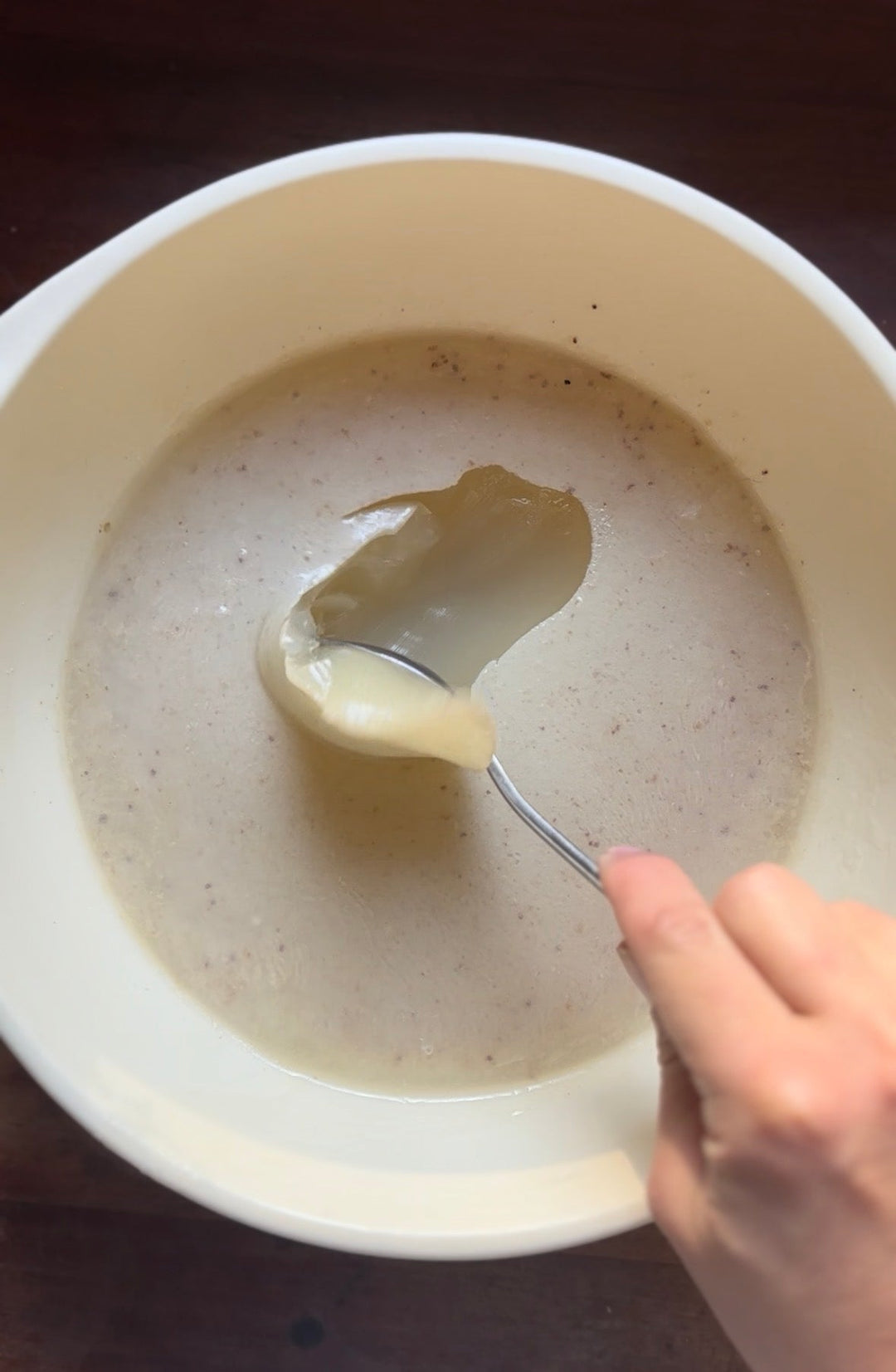 Beautiful gelatinous chicken stock