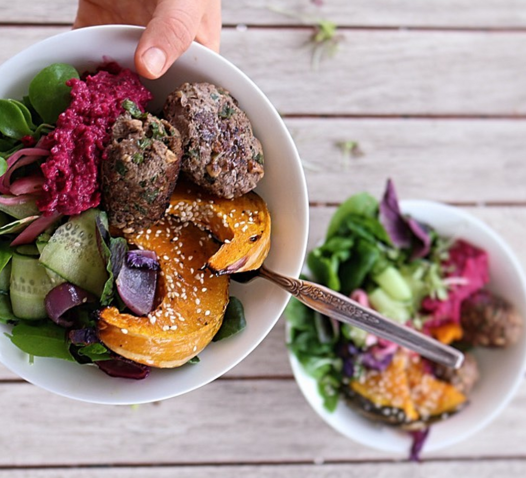 Lamb Kofta With Pumpkin & Salad