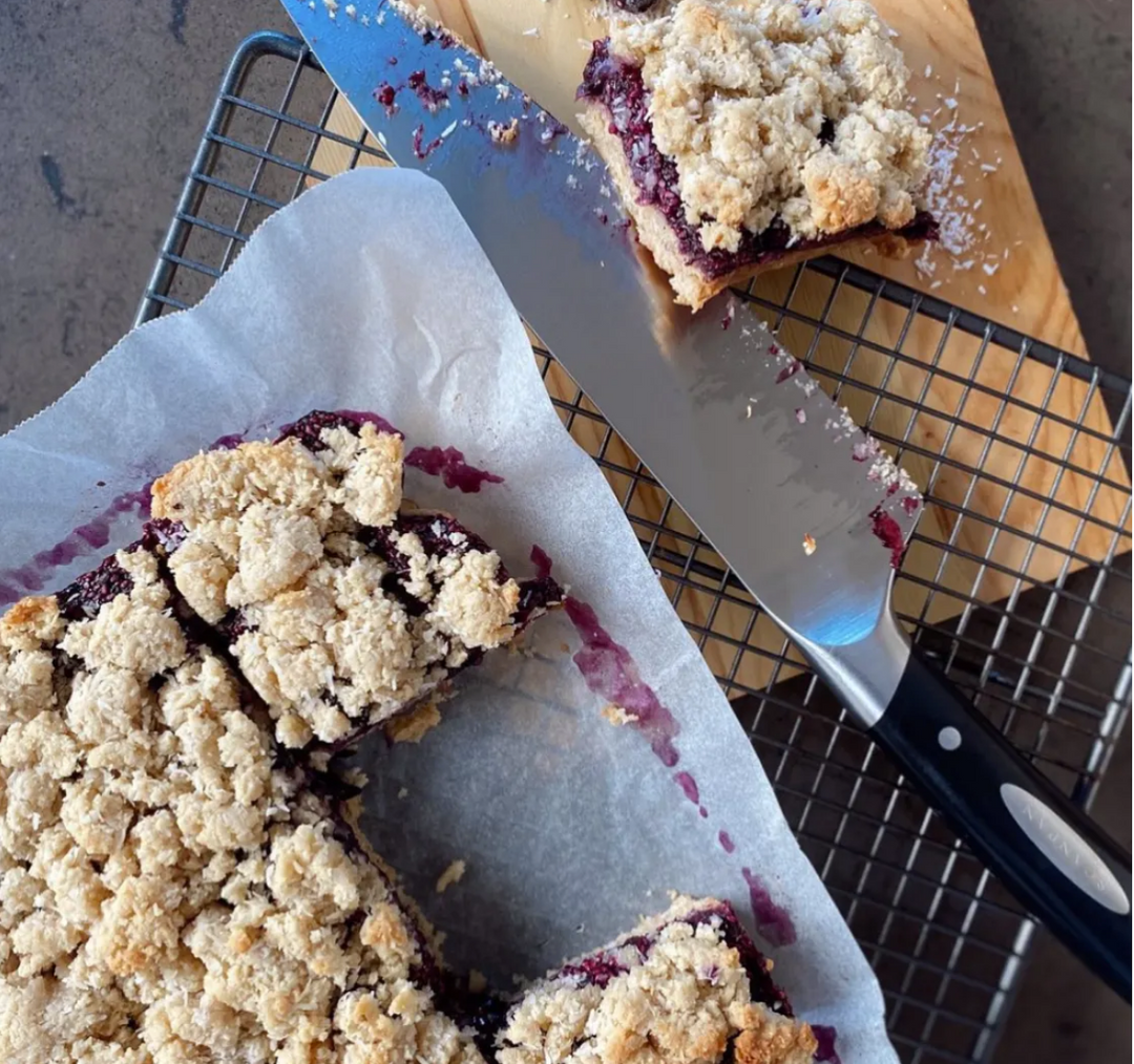 Blueberry Coconut Slice