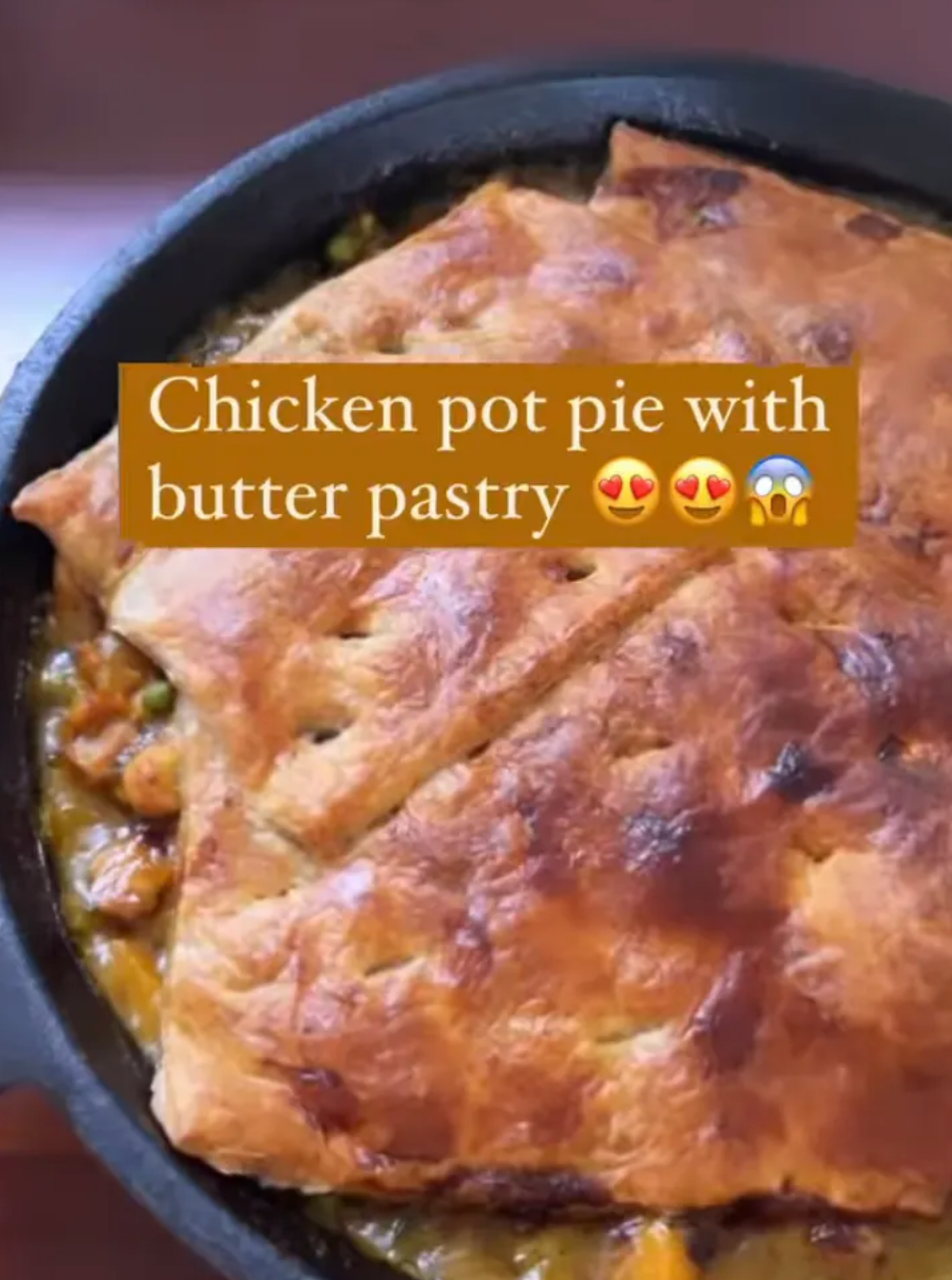 Pot Pastry Chicken Pie